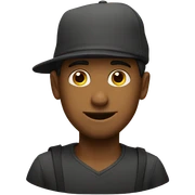 Ryan with a hat on sticker