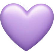 pastel purple heart sticker