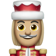 Nutcracker Christmas sticker