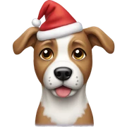 Christmas dog sticker