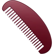 burgundy comb sticker