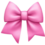 Pink bow sticker