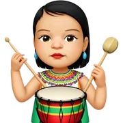 Festive Drummer sticker