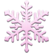 pastel pink snowflake  sticker