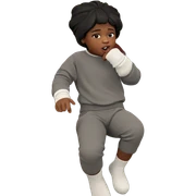 dark-skinned girl in white socks sticker