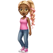 2000s girl pink sticker