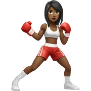 Boxing girl sticker