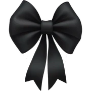Black bow sticker