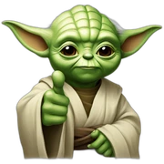 Yoda Thumb up  sticker