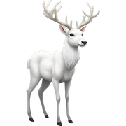 Majestic white deer sticker