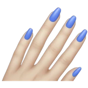 Blue nails sticker