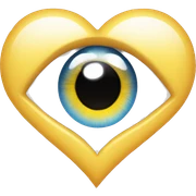 eye + heart + eye sticker