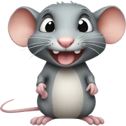 Mischievous rat sticker