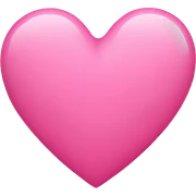 Pink heart sticker