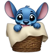 Stitch qui dort sticker