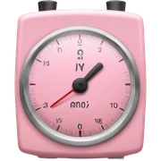 light pink kitchen timer sticker