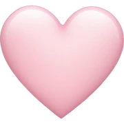 Light pink heart sticker