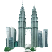 petronas twin tower sticker