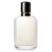 White perfume sticker
