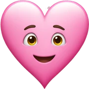 Pink heart sticker