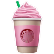 Pink Starbucks  sticker