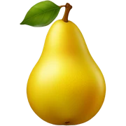 Yellow pear sticker