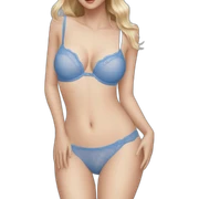 Lingerie blue sticker