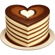Heart shaped tiramisu sticker