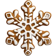 Gingerbread snowflake sticker