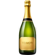 A bottle of champagne  sticker