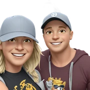 smiling boy in baseball cap sticker