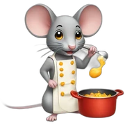 mouse cooking mouse sticker