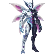 Futuristic Meloetta-Celebi-Fionbri-Protogen-Pokémon-Digimon-Fakémon-fusion-hybrid-creature sticker