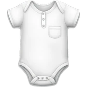 Plain white baby’s onesie shirt sticker