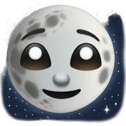 Moon sticker