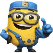 Mega minion gus sticker
