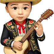 Mariachi Guitarist sticker