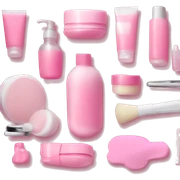 Pink skin care kit sticker