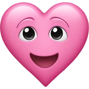 Pink heart sticker
