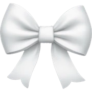 white bow sticker