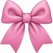 pink soft bow sticker