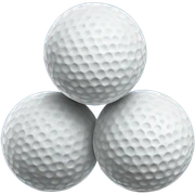 3 Golf balle sticker