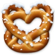 Winter pretzel sticker