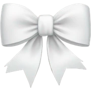 white bow sticker