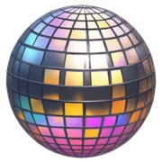 Disco ball sticker