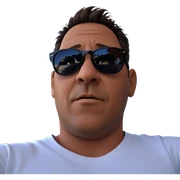cool dude with sunglasses sticker