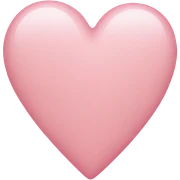 Light pink heart sticker