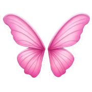 pink fairy wings sticker