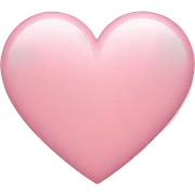 Light Pink heart  sticker