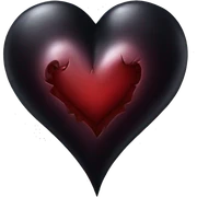 Gothic heart  sticker